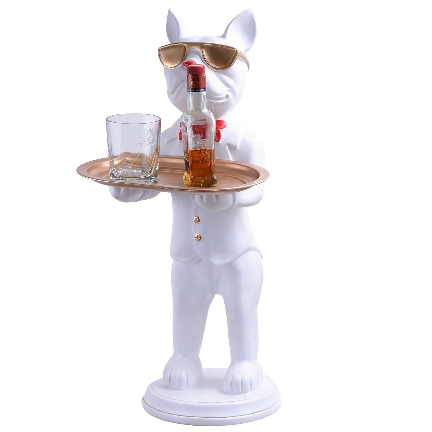 Cool Dog Showpiece with Plate for Home Dcor Item | Kitchen,Bedroom,Office,Dinning Table Decorative Item