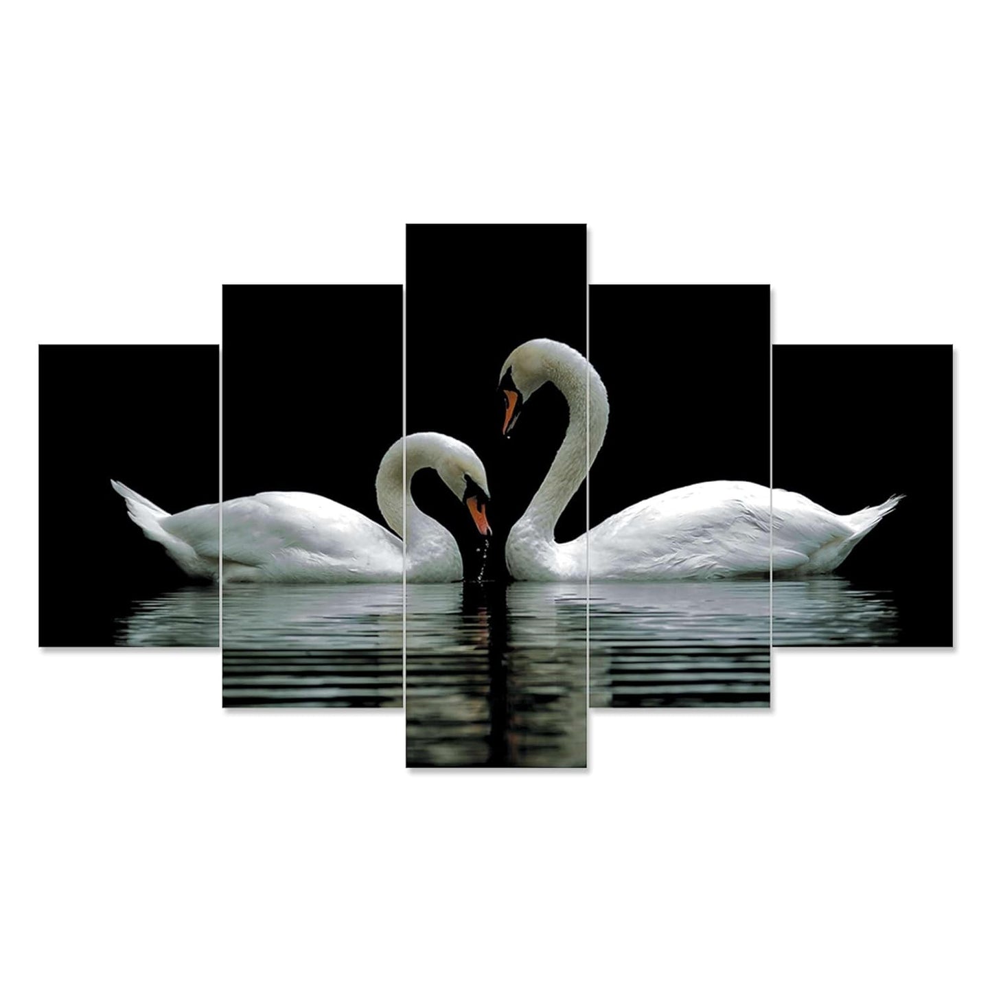 Grabityour Retail Set of Five MDF Framed 3D Wall Painting for Home Decoration, Big Size Painting for Living Room, Bedroom (17x30 inches)