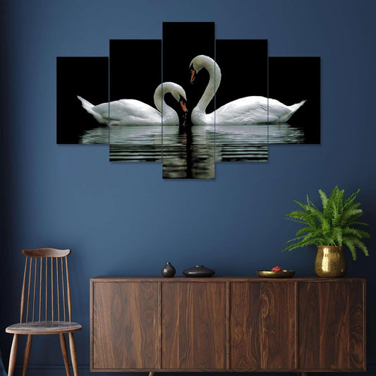 Grabityour Retail Set of Five MDF Framed 3D Wall Painting for Home Decoration, Big Size Painting for Living Room, Bedroom (17x30 inches)