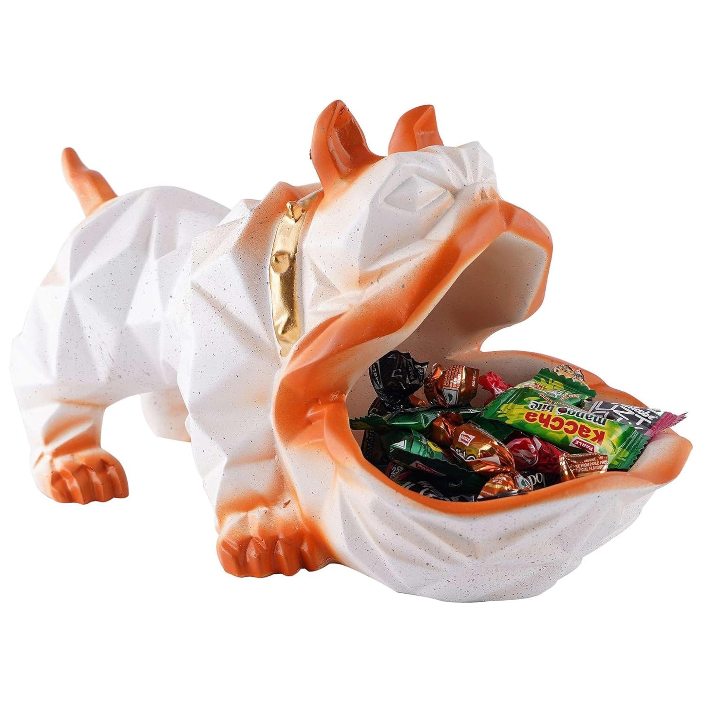 Decorative Bulldog Figurines White, Dog Statues for Home Decor, Collectible Animal Figurines, Gifts for Dog Lovers, Home Decor & Showpiece