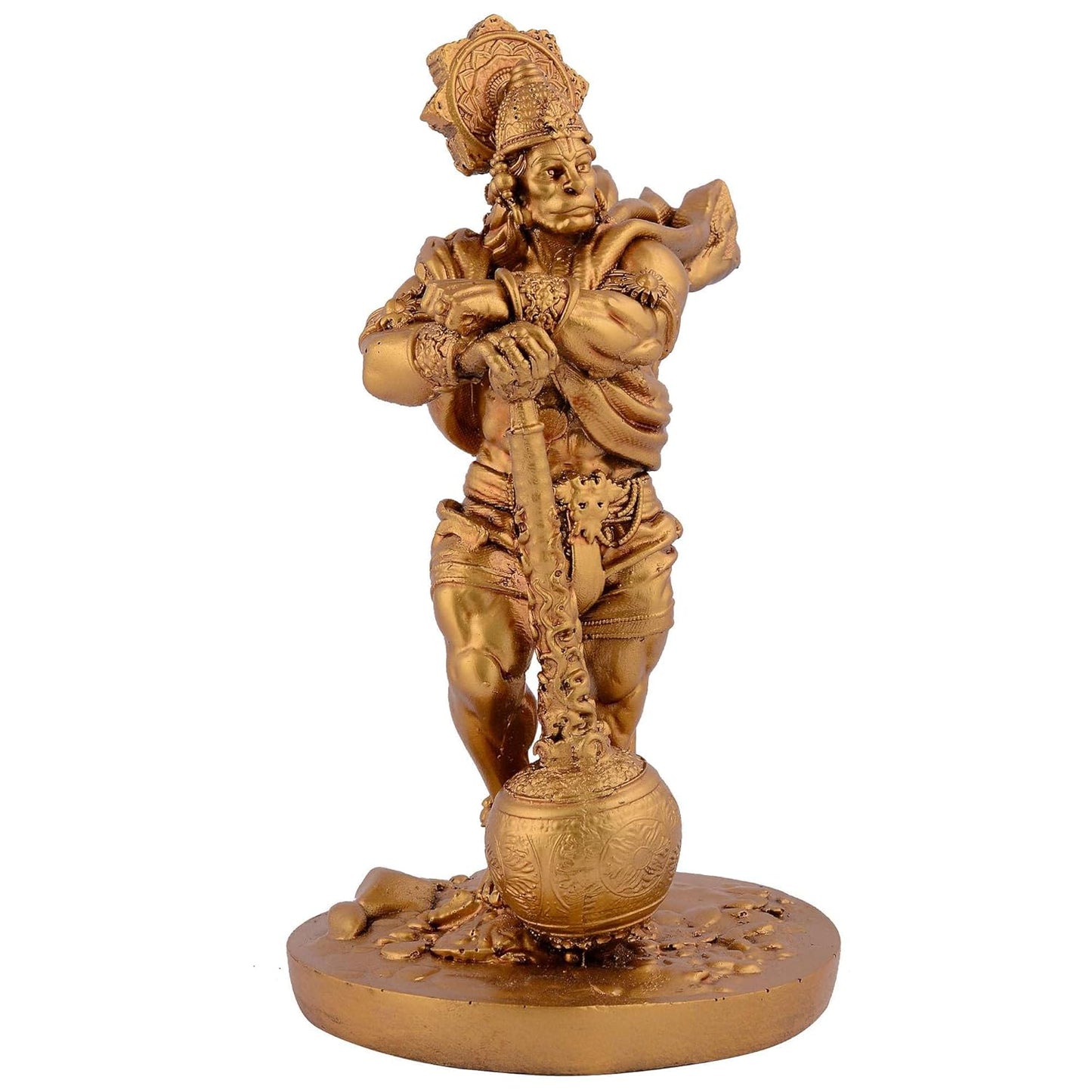 Bahubali Hanuman Ji Murti for Car Dashboard Home Decor Pooja Room Office Table Wall Bajrangbali Idol Statue Showpiece Decoration Gift Items