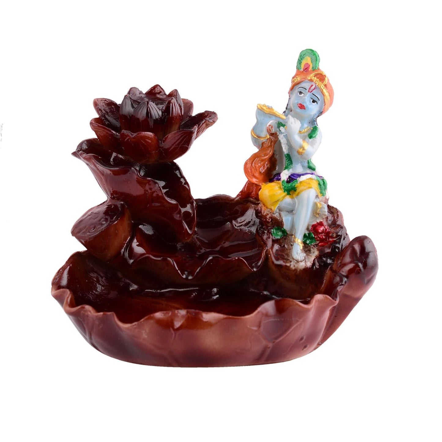 Krishna Smoke Fountain Incense Burner Backflow Incense Idol Gift Item/Gift Item
